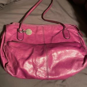 Hobo bright pink shoulder bag.